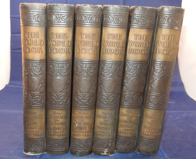 THE WORLD BOOK ORGANIZED KNOWLEDGE IN STORY & PICTURE (VOLUMES 4,6,7,8,9,10)