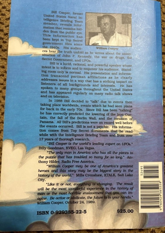 "BEHOLD A PALE HORSE" William Cooper PB - 1991 - 500 pages Conspiracy Theory gallery