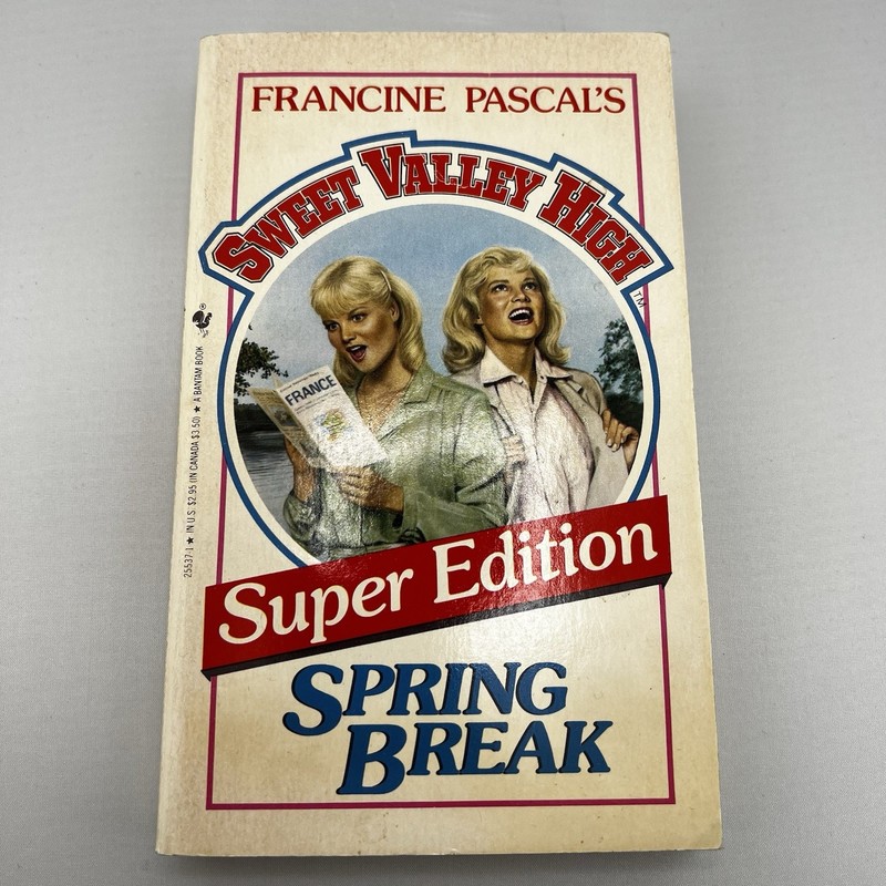 Sweet Valley High Super Edition Spring Break Francine Pascal PB Teen Romance Vtg