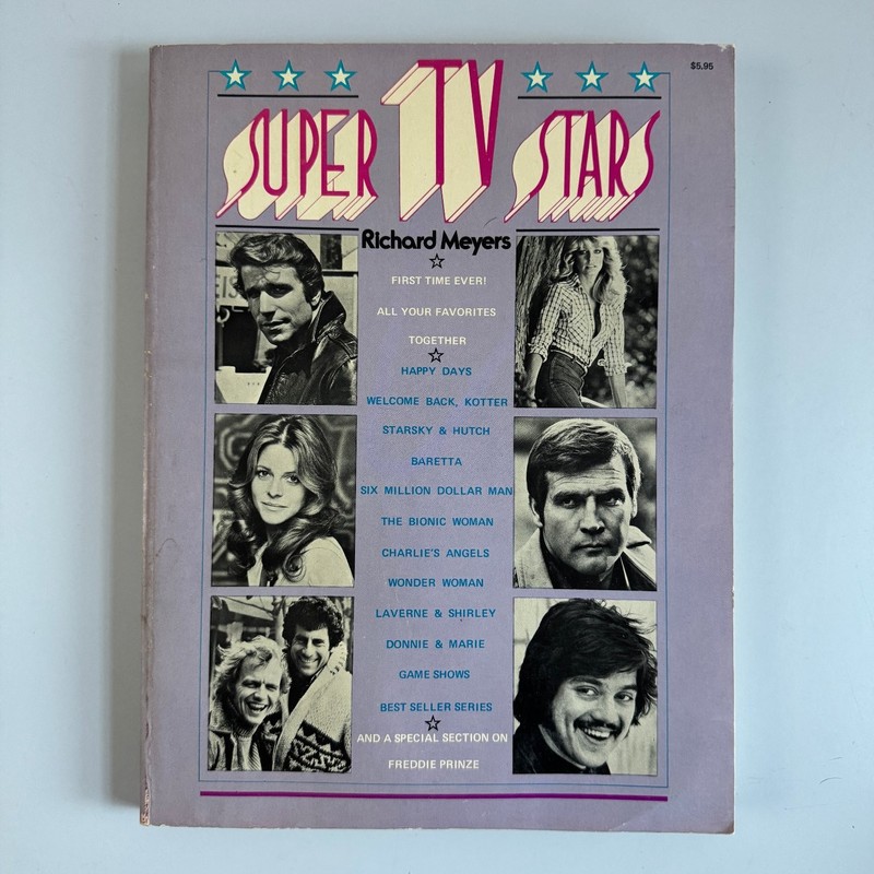 TV Super Stars Richard Meyers 1977 Vintage Paperback Drake Publishers