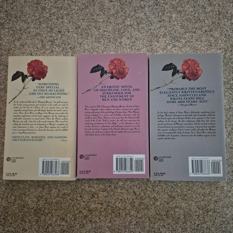 ANNE RICE/A.N. Roquelaure Adventures of Sleeping Beauty Trilogy 3 Paperback Set gallery