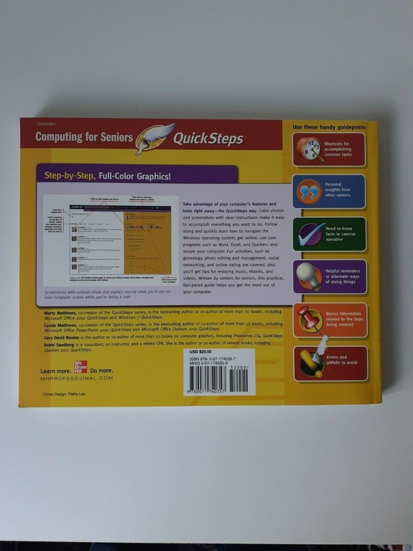 Computing for Seniors QuickSteps, Matthews, Marty Larger Print Easy to Follow gallery