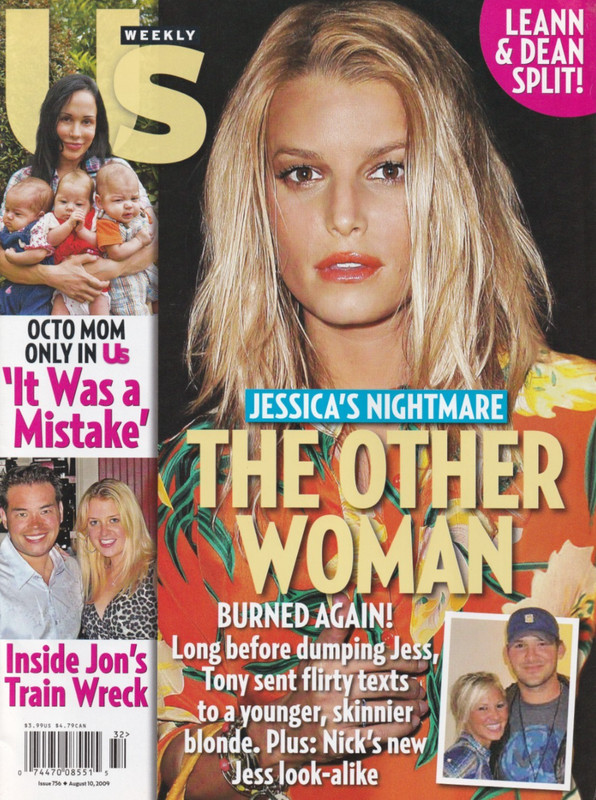 Us Weekly Magazine Jessica Simpson Octo Mom Jon Gosselin Fashion Police 2009
