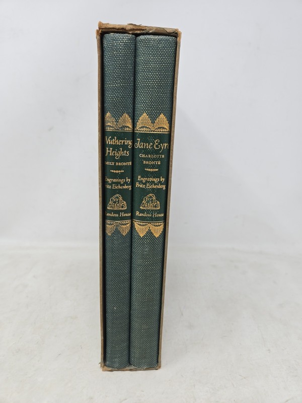 Jane Eyre by Charlotte Bronte & Wuthering Heights by Emily Bronte 1943 Vintage