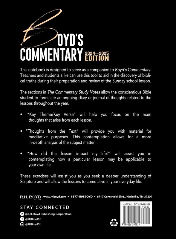 R H Boyd 2024-2025 Boyd's Commentary Study Notes (Paperback) (UK IMPORT) gallery