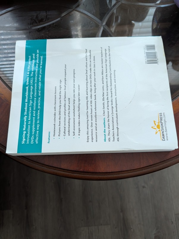 Signing Naturally Student Workbook Units 1-6 with DVDs - Like New gallery