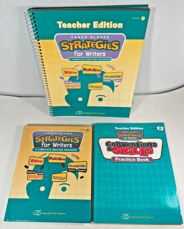 ZB Strategies for Writers Level D 2007 Student Teacher Bundle 3 Items 0736712348