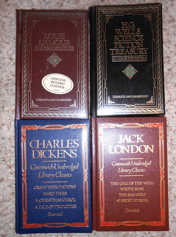 4 Chatham River Press Collections (London~Dickens~Wells~L’Amour) – HC VGC