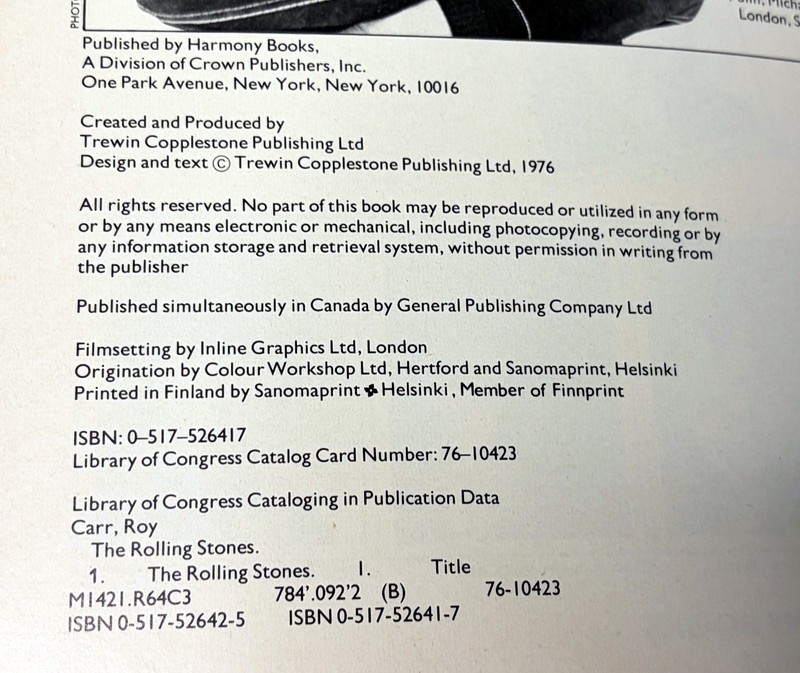 The Rolling Stones: An Illustrated Record Paperback 1976 by Roy Carr gallery