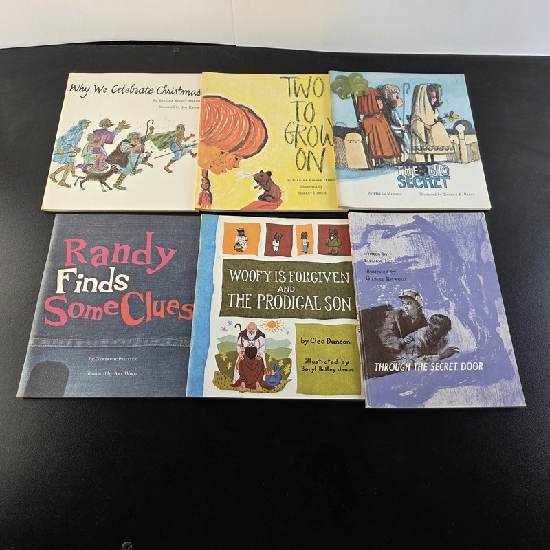Lot Of 6 1960’s Vtg Christian Children’s Books United Church Press Softcover