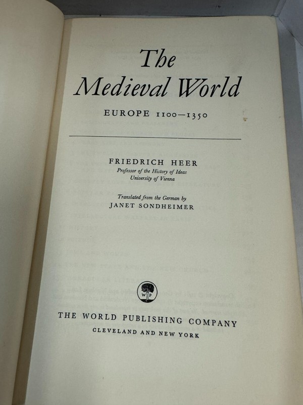 The Medieval World Europe 1100-1350 by Friedrich Heer 1962 First Edition HC gallery