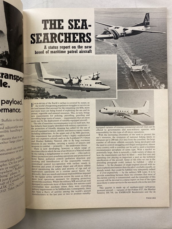 Vintage Commercial & Military Airplanes Aircraft Book - 1976 AIR International gallery