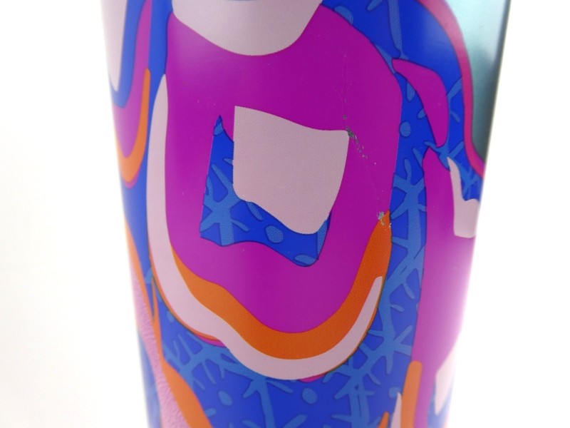 Starbucks Summer 2024 Abstract Swirl Butterfly Silver Metal Venti Tumbler 24oz gallery