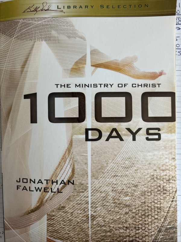 1000 Days The Ministry Of Christ Paperback Library Selection By Jonathan Falwell