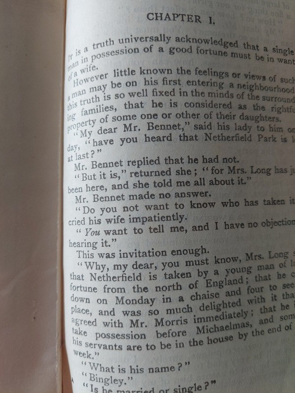 Pride And Prejudice Jane Austen Hb. Collins 19thC. Lovely Inscription 1941. Jun gallery