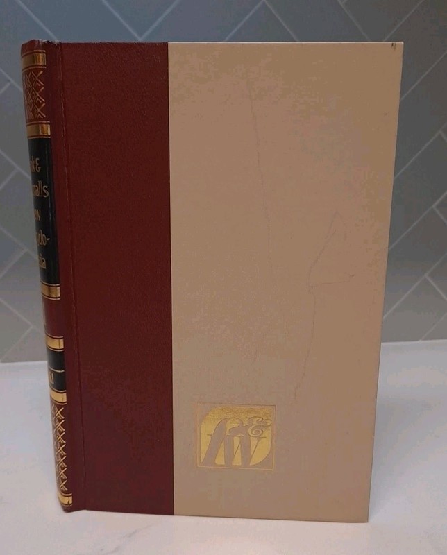 FUNK & WAGNALLS NEW ENCYCLOPEDIA 1979 Vol 1 Gold Gilt Edge Illustrated W/ Insert