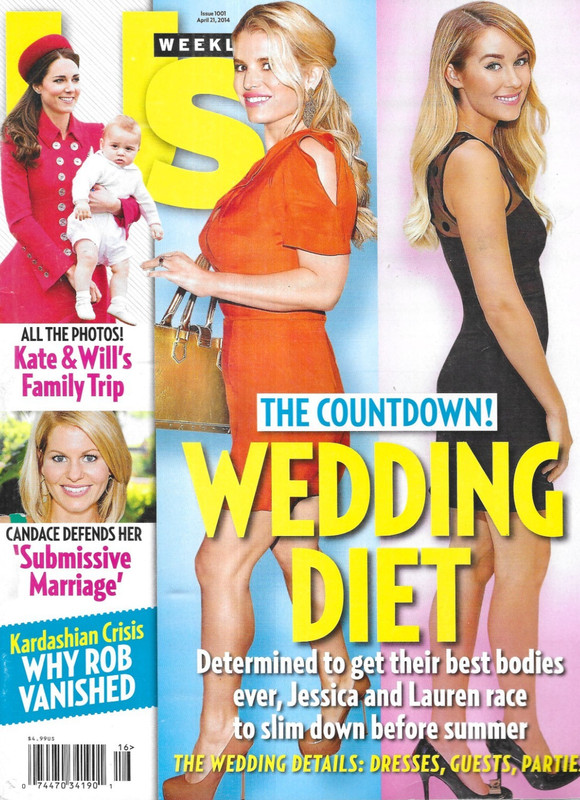 Us Weekly Magazine Jessica Simpson Lauren Conrad Kate Middleton Candace Bure