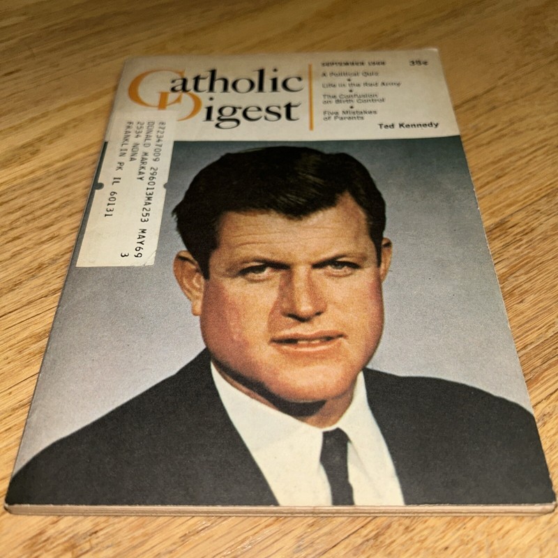 1968 CATHOLIC DIGEST – TED KENNEDY on Cover