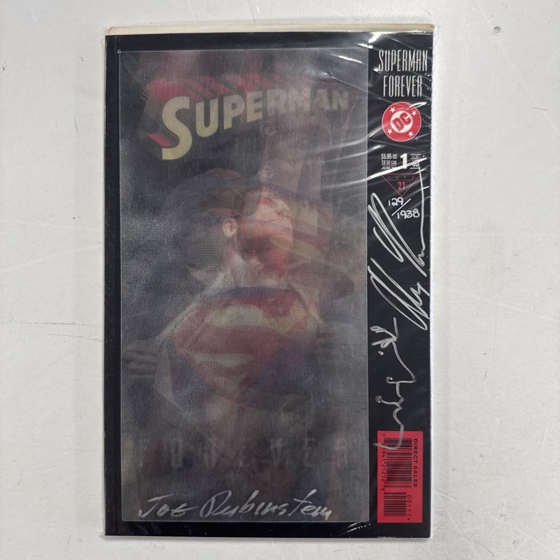 Superman Forever #1 1998 Lenticular Cover Signed Alex Ross
