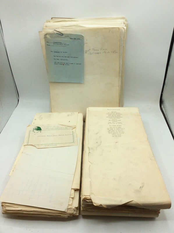 ORIGINAL TYPED MANUSCRIPT FOR ROBERT LECKIE’S WWII CATHOLIC NOVEL “ORDAINED”