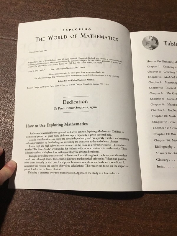 Exploring the World of Mathematics by John Hudson Tiner gallery