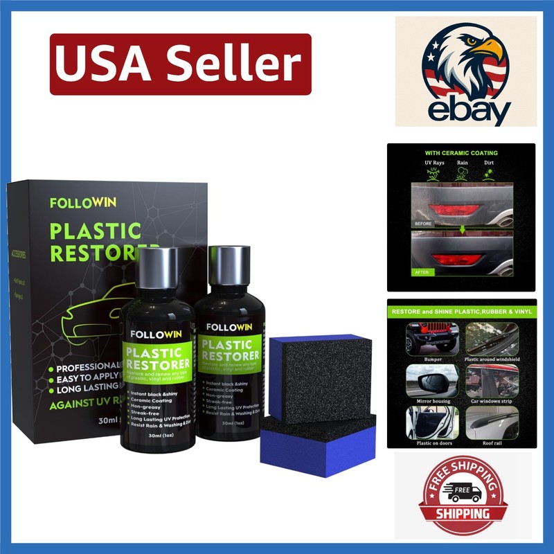Highly Concentrated Plastic Restorer – 60ml Ceramic Coating for All Vehicles