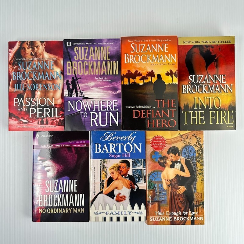 7x Suzanne Brockmann – Romance Suspense Paperback Books Novels