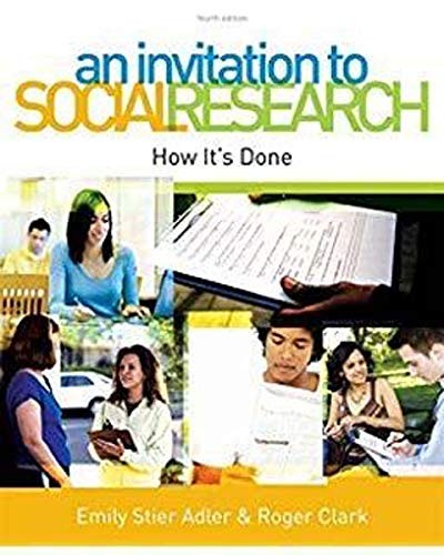 CENGAGE INDIA Invitation To Social Research : How It’s Done, 5Th Edition