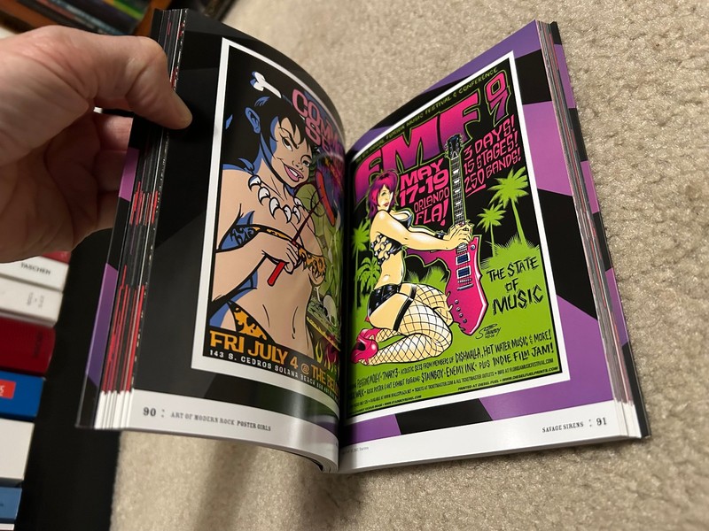 Art of Modern Rock: Mini #2 Poster Girls by Dennis King Paperback book gallery