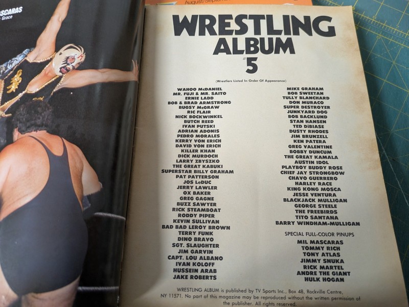 Wrestling Album #5- Portraits Of Wrestlings Stars Hulk Hogan Andre The Giant gallery