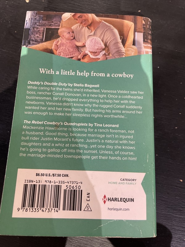 Lot 5 Harlequin Novels 2 In 1 2021-22 PB Babies Twins Cowboy gallery