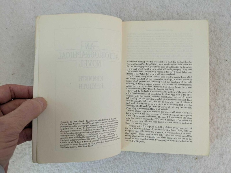 Kenneth Rexroth AN AUTOBIOGRAPHICAL NOVEL 1966 New Directions Paperbook gallery