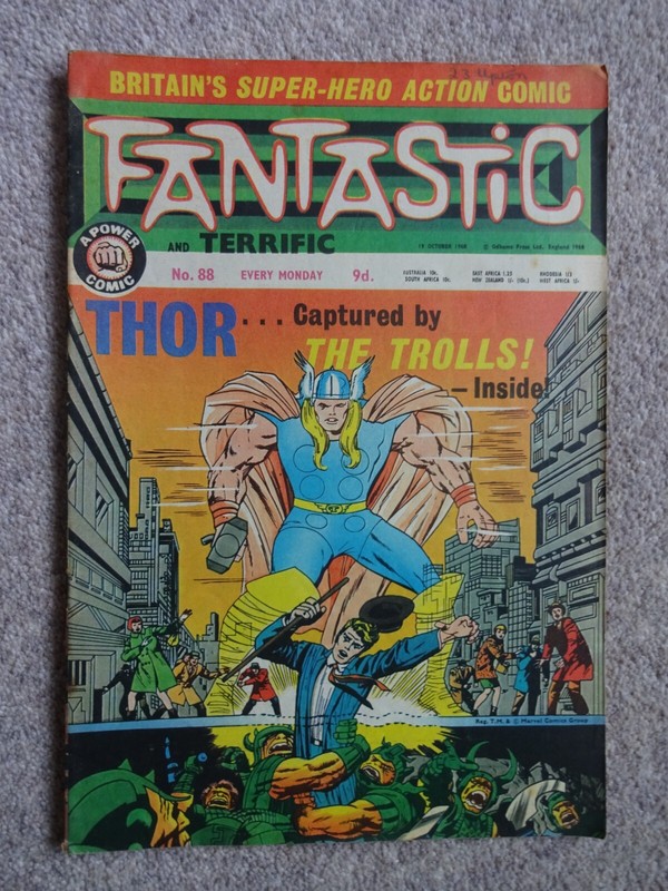 FANTASTIC No. 88 – 1968 UK Power Comic (Marvel)