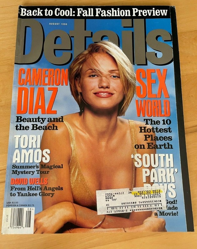 CAMERON DIAZ DETAILS Magazine August 1998 FALL FASHION PREVIEW