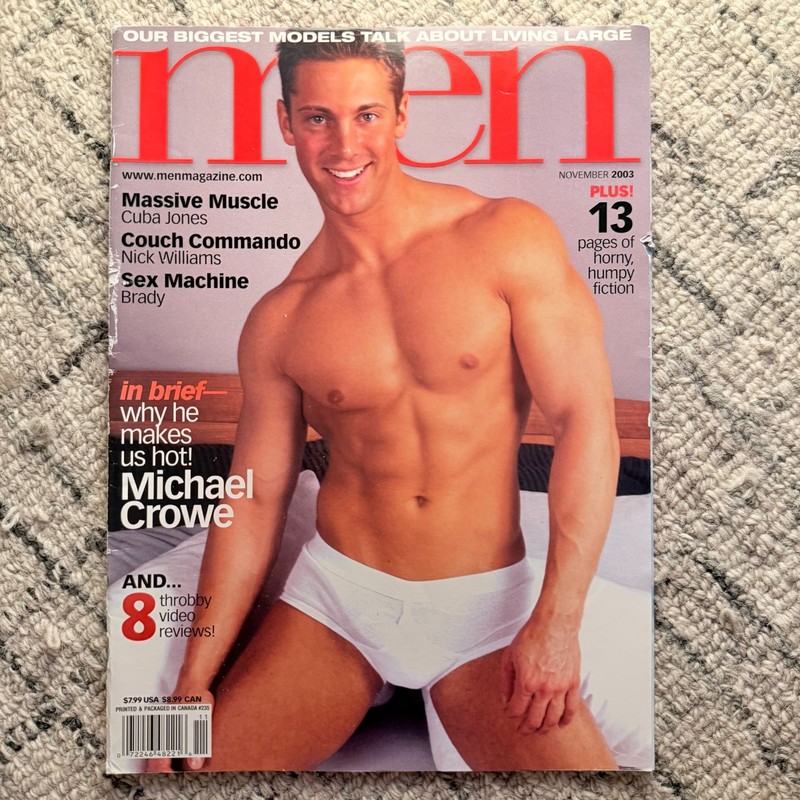 Advocate Men November 2003 Collectors Item, nude males, Michael Crowe