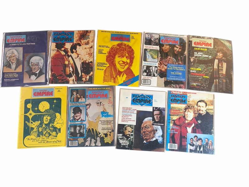 Fantasy Empire Magazine Lot 9 Doctor Who Jon Pertwee Delgado 1980s UK