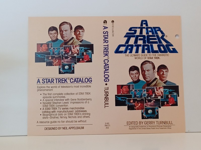 A STAR TREK CATALOG by TURNBULL Buyer’s SAMPLE Prototype PAPERBACK PROOF COVER