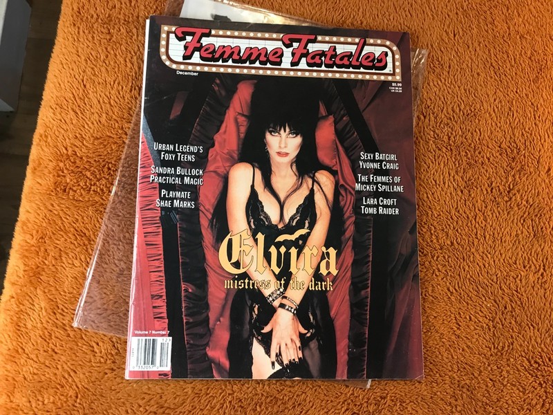 Femme Fatales Volume 7 Number Elvira Mistress Of The Dark December 1998 Magazine