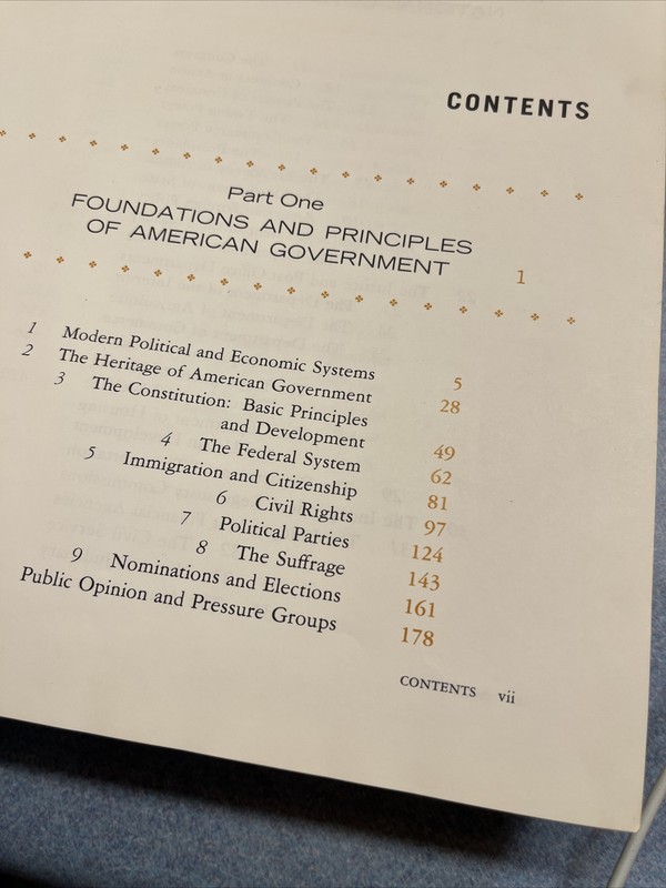 MAGRUDER'S AMERICAN GOVERNMENT Textbook 1969, 52nd rev, Pages neat and unmarked gallery