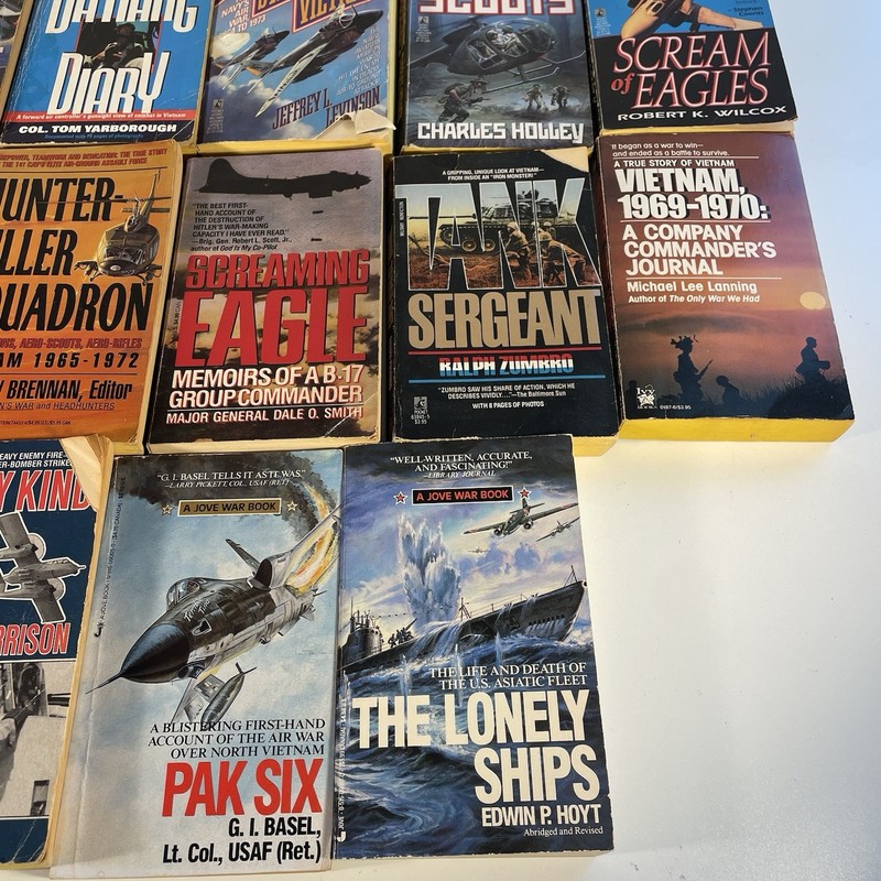 Lot of 21 Vintage Vietnam War Military Aviation Navy Air Force Memoir Books gallery