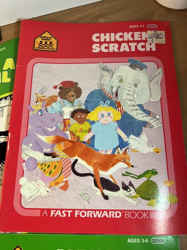 Collection of 3 1986 School Zone Publishing Company Workbooks Ages 3-8 gallery