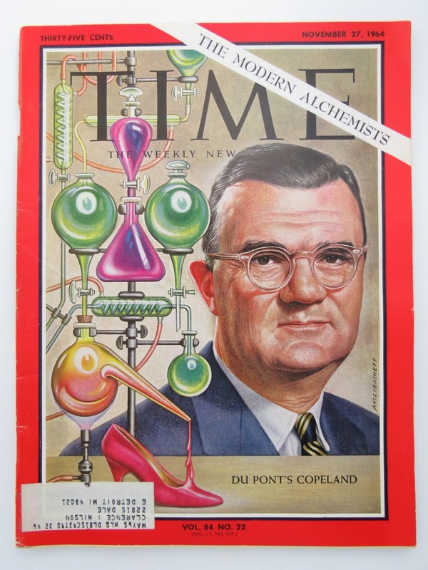 TIME MAGAZINE NOVEMBER 27, 1964 (THE MODERN ALCHEMISTS, DU PONT’S COPELAND)