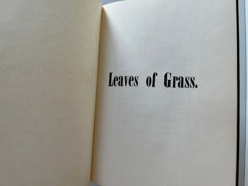 Leaves of Grass by Walt Whitman~1966 Facsimile of Brooklyn 1855 First Edition gallery