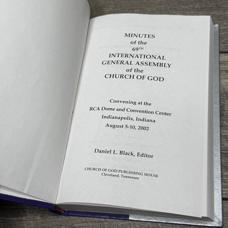 Minutes 69th International General Assembly Church of God 2002 Ole V. Olds gallery