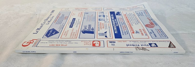 1999 LeMars Iowa City Directory Phonebook Paperback Book gallery