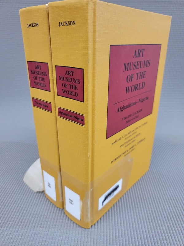 Art Museums of the World by Virginia Jackson Ex Library 2 Volume Set 1987