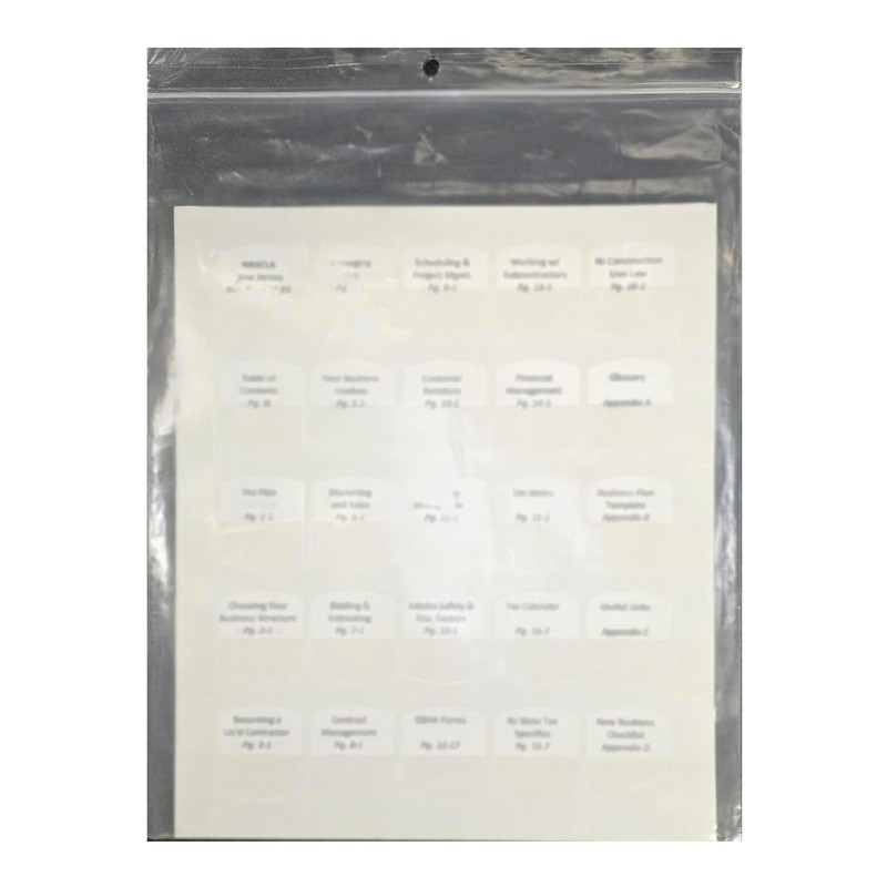 Preprinted Tabs – Painting: Commercial & Residential, Level 1, 2nd Edition