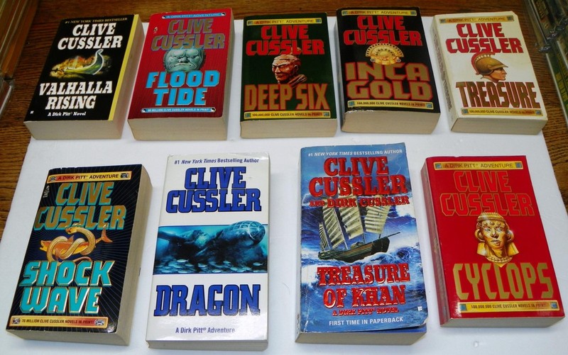 9X Clive Cussler’s Dirk Pitt MILITARY ACTION/ADVENTURE Pocket Star Books PBK LOT