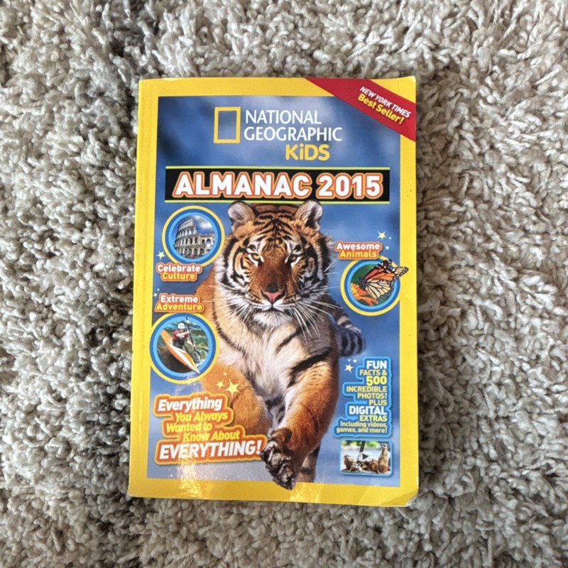 National Geographic Kids Almanac 2015 Illustrated Trade Paperback 352 Pages 2014