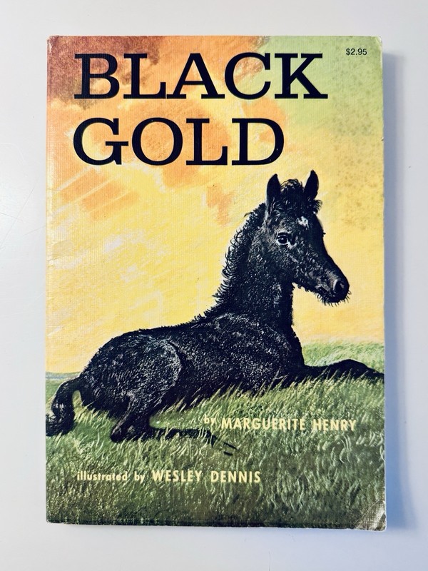 Black Gold by Marguerite Henry 1979 PB Wesley Dennis Horse Classic Vintage